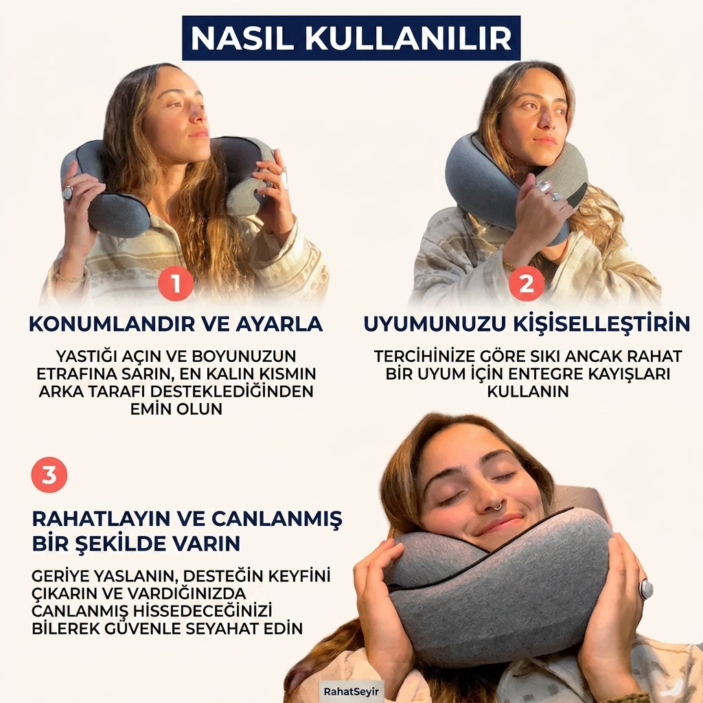 RahatSeyir™ Seyahat Boyun Yastığı